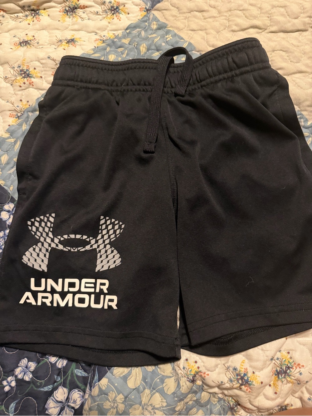 Under Armour Men’s Black Athletic Shorts with Logo